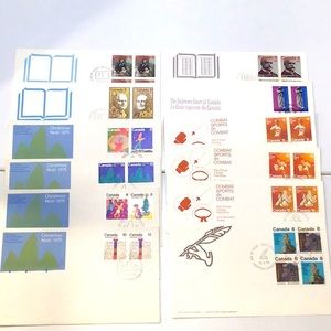 🍄 Bundle of Assorted 1975 Canadian First Day Cover Stamps
